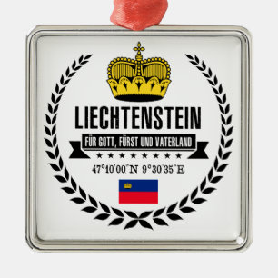 Liechtenstein Metal Tree Decoration