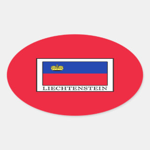 Liechtenstein Oval Sticker