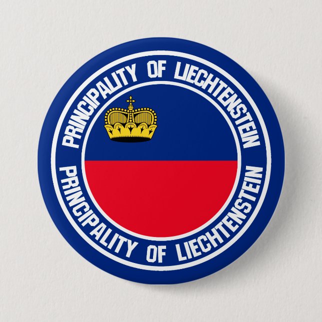 Liechtenstein Round Emblem 7.5 Cm Round Badge (Front)