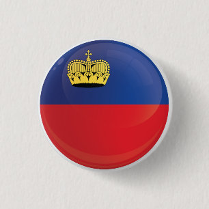 Liechtenstein  Round Icon Flag  3 Cm Round Badge
