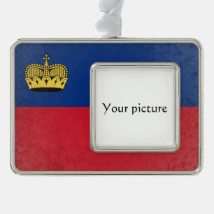 Liechtenstein Silver Plated Framed Ornament