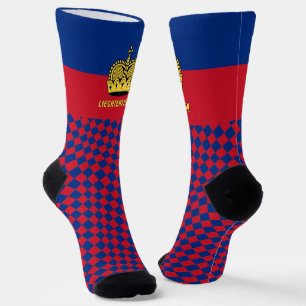 Liechtenstein Socks, flag fashion / sports Socks