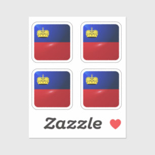 Liechtenstein square glossy flag