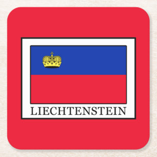Liechtenstein Square Paper Coaster