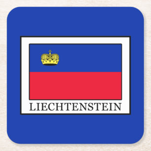 Liechtenstein Square Paper Coaster