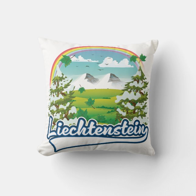 Liechtenstein Travel logo Cushion (Front)