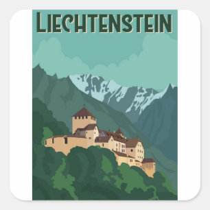 Liechtenstein Travel Square Sticker