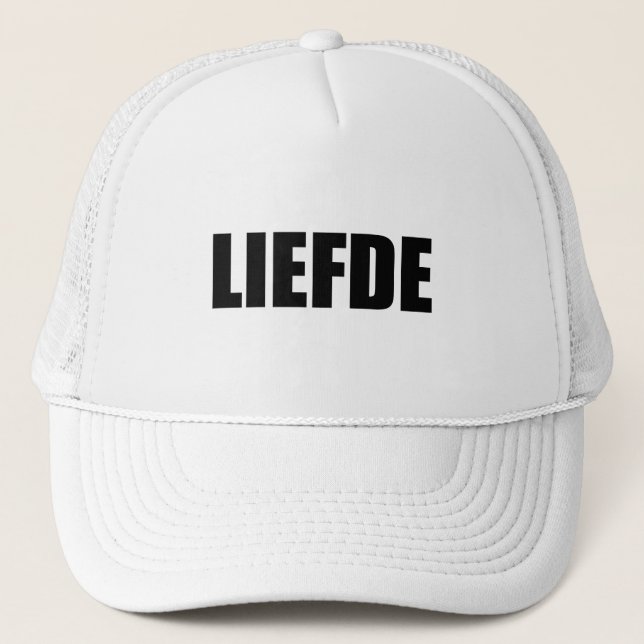 Liefde love in Dutch Trucker Hat (Front)