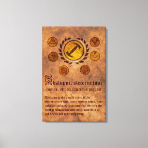 Lienzo Box The Simpsons Magios stonecutters Canvas Print