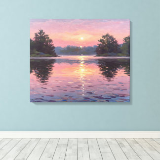Lienzo Lake During Dusk Canvas Print