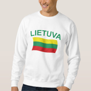Lietuva (Lithuania) Green Ltrs Sweatshirt