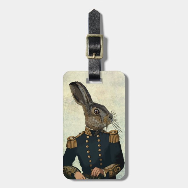 Lieutenant Hare 2 Luggage Tag (Front Vertical)