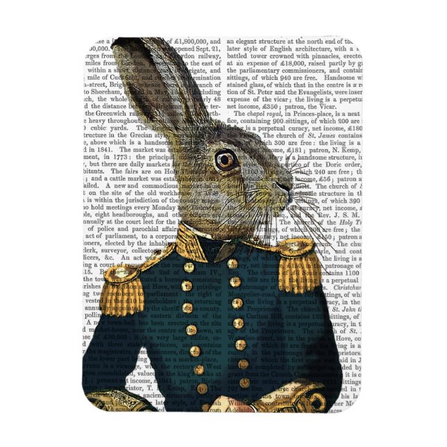 Lieutenant Hare Magnet (Vertical)