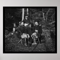 Lieutenants Custer, Bowen and Jones 1862