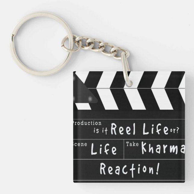 Life, Action, Kharma Keybob Key Ring (Front)