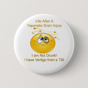 Life After TBI -- Dizzy 6 Cm Round Badge