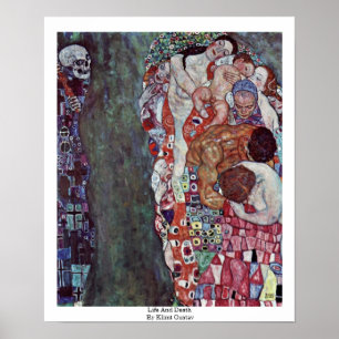 Life And Death By Klimt Gustav Poster