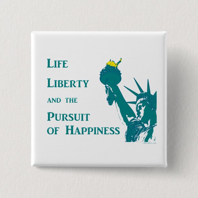 Life and Liberty 15 Cm Square Badge (Front)