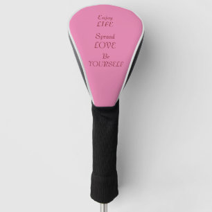 Life and love golf head cover