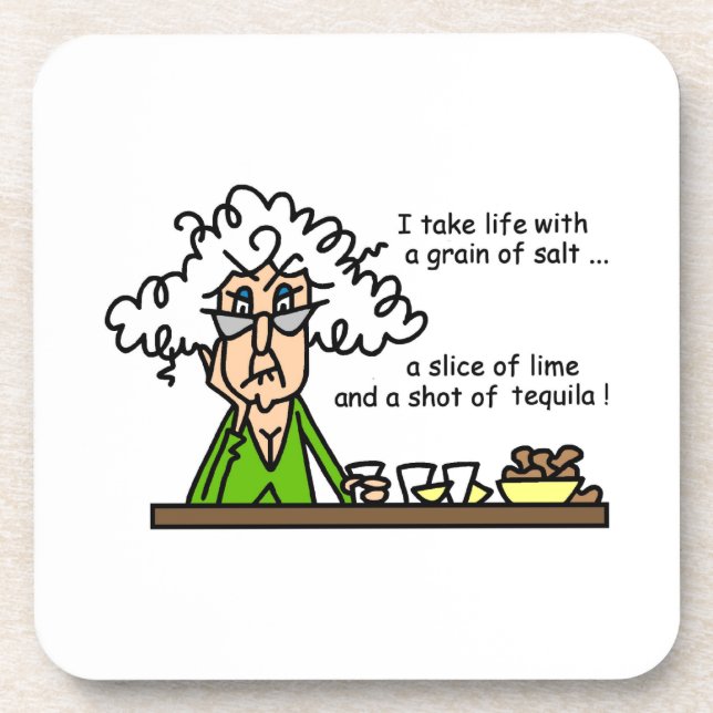 Life and Tequila Humour Coaster (Front)