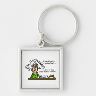 Life and Tequila Humour Key Ring