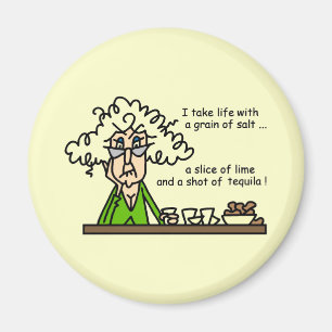 Life and Tequila Humour Magnet