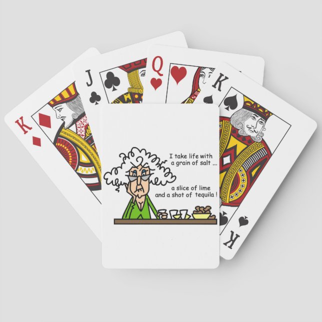 Life and Tequila Humour Playing Cards (Back)
