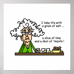 Life and Tequila Humour Poster