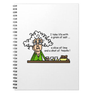 Life and Tequila Humour Spiral Notebook
