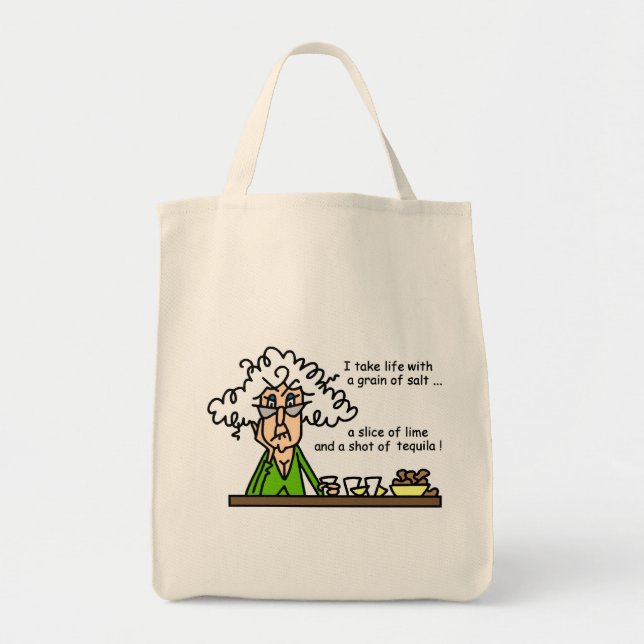 Life and Tequila Humour Tote Bag (Front)
