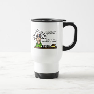 Life and Tequila Humour Travel Mug
