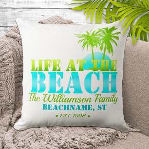 Life at the Beach Personalised Cushion