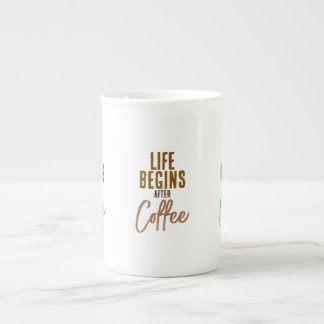 Life Begins After Bone China Mug