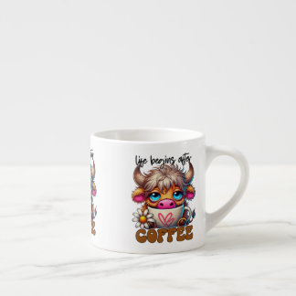 Life Begins After Coffee Espresso Cup