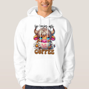 Life Begins After Coffee Hoodie