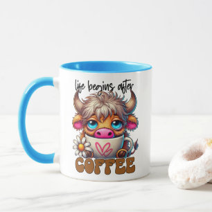 Life Begins After Coffee Mug