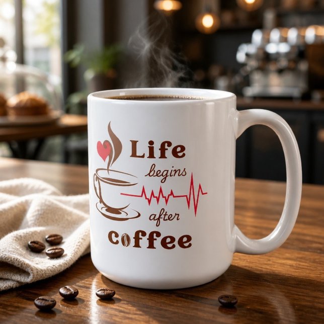 Life Begins After Coffee Mug (Creator Uploaded)