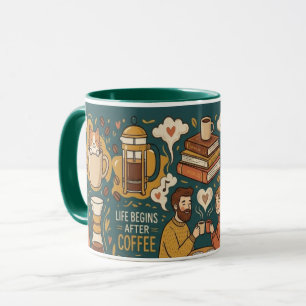Life Begins After Coffee Mug