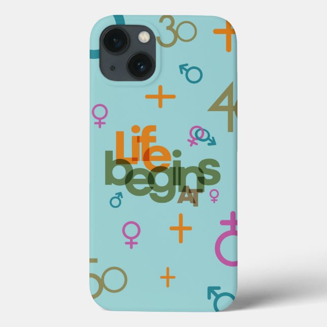 Life Begins At (Customise) | Case-Mate iPhone Case (Back)