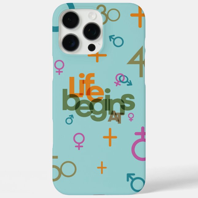 Life Begins At (Customise) | Case-Mate iPhone Case (Back)