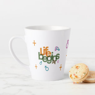 Life Begins At (Customise) Latte Mug
