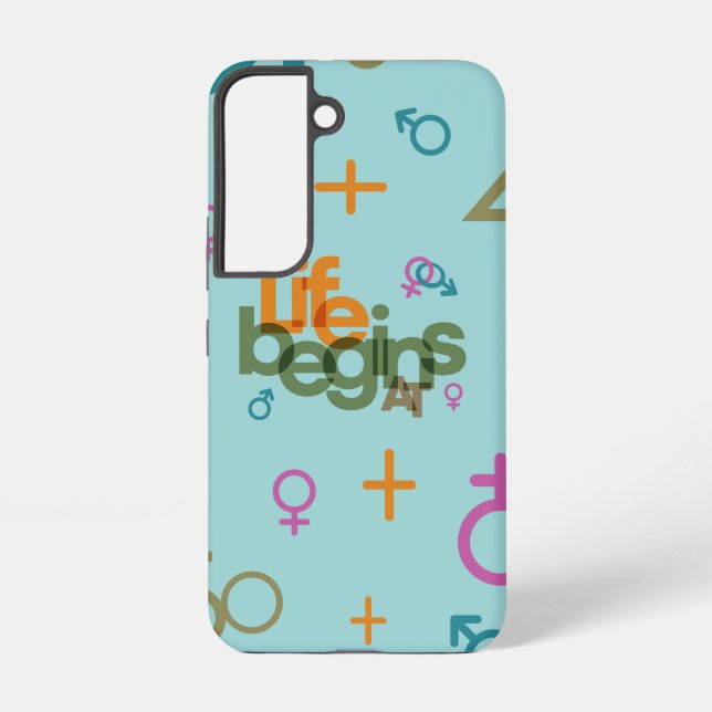 Life Begins At (Customise) | Samsung Galaxy S22 Case (Back)