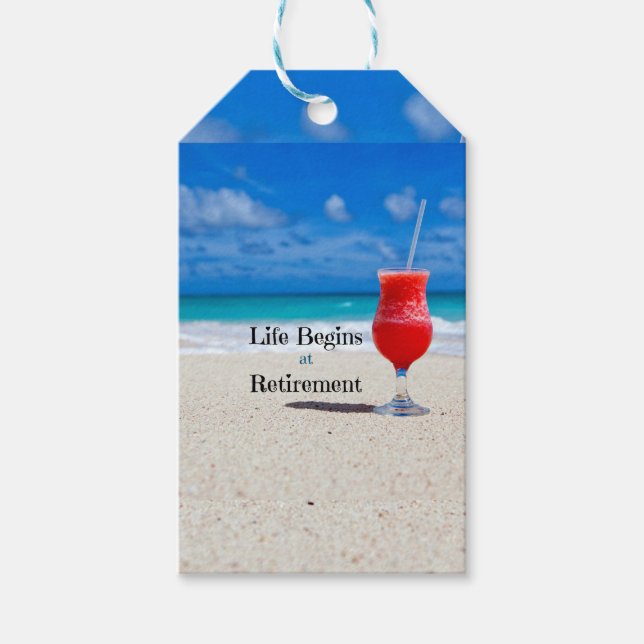 Life Begins at Retirement, Gift Tags (Front)