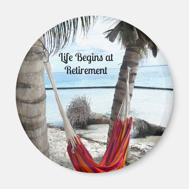 Life Begins at Retirement Magnet (Front)