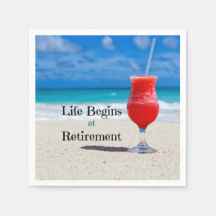 Life Begins at Retirement, Napkin