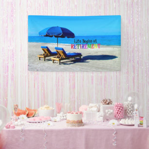 Life Begins at Retirement, popular design, Banner