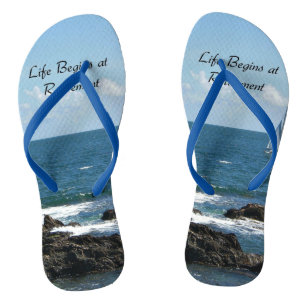 Life Begins at Retirement, Sailing the Ocean Blue Jandals