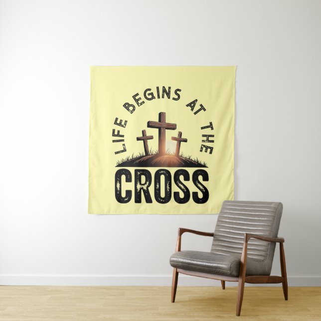 Life begins at the Cross Tapestry (In Situ)