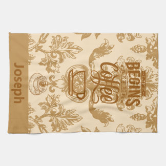 Life begins with coffee tea towel