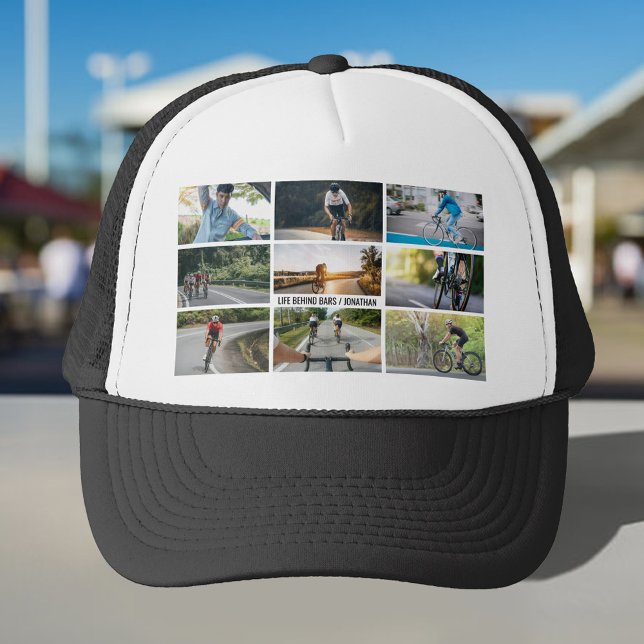 Life Behind Bars Personalise Images Bicycle Lovers Trucker Hat (Creator Uploaded)
